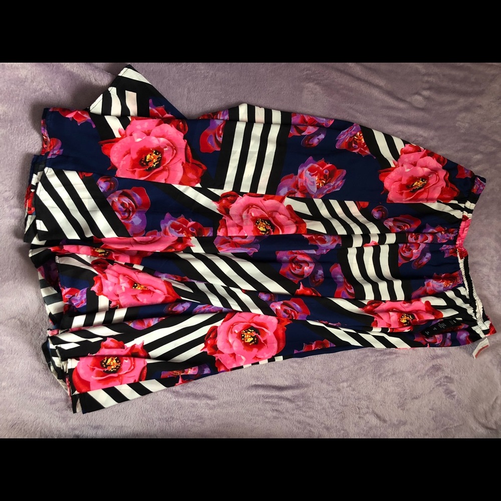 Floral maxi skirt